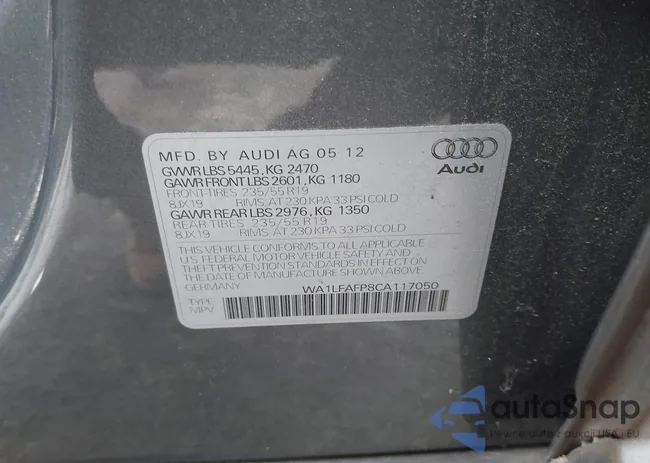 WA1LFAFP8CA117050: 44326786