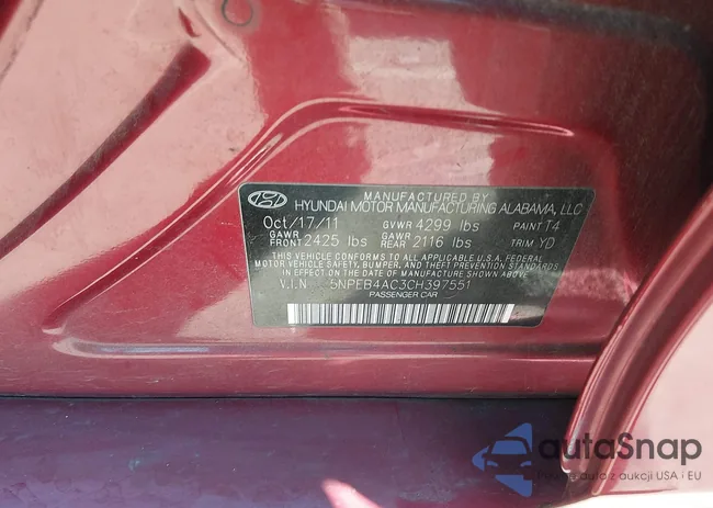 5NPEB4AC3CH397551: 44327985