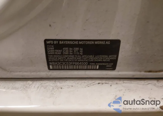 WBA3C3C53FP664500: 44328021