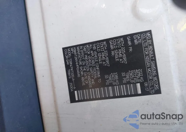 KNMAT2MV4HP614646: 44328100