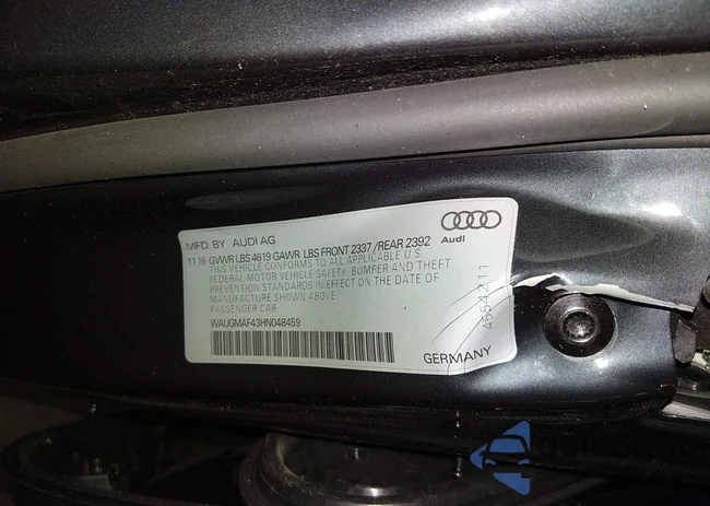 WAUGMAF43HN048459: 44328305