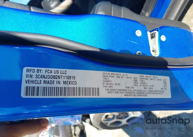 3C4NJDDB2NT110919: 44328456