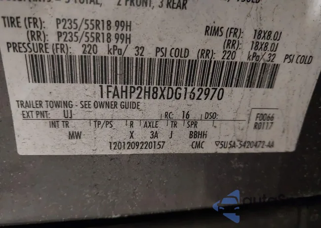 1FAHP2H8XDG162970: 44328461