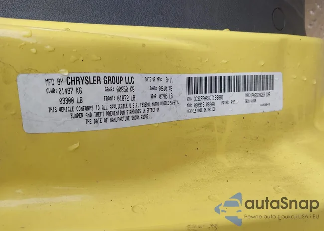 3C3CFFAR6CT183881: 44328499