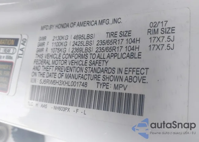 5J6RW6H3XHL001748: 44327851