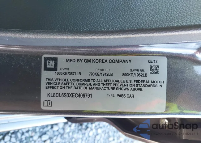 KL8CL6S0XEC406791: 44327880