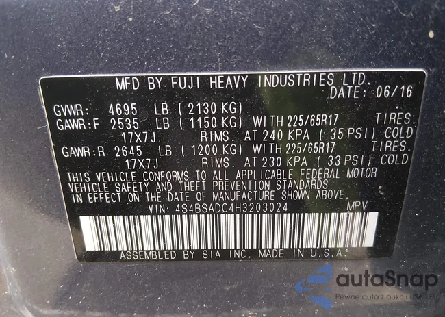 4S4BSADC4H3203024: 44327946