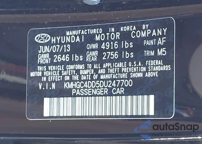 KMHGC4DD5DU247700: 44327966