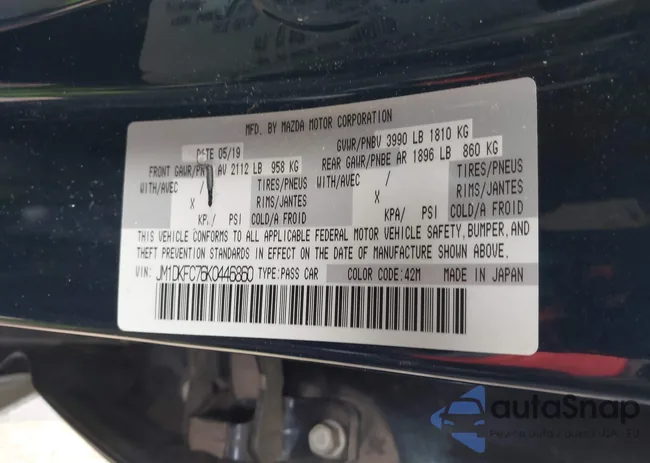 JM1DKFC76K0446860: 44329012