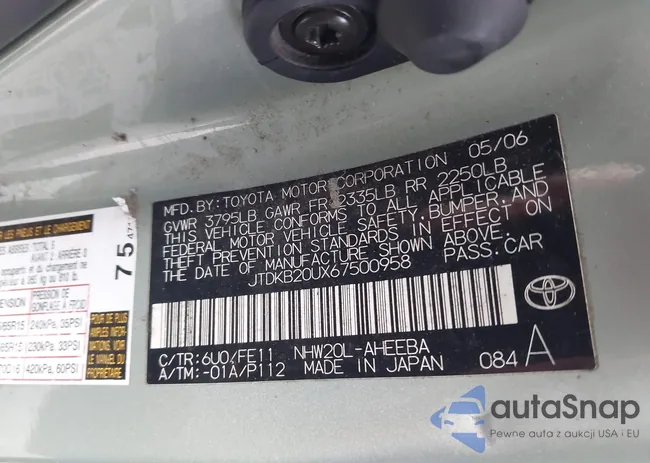 JTDKB20UX67500958: 44329025