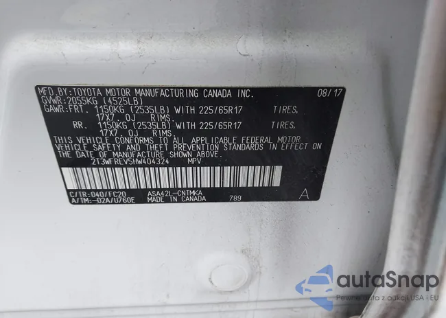 2T3WFREV5HW404324: 44329062