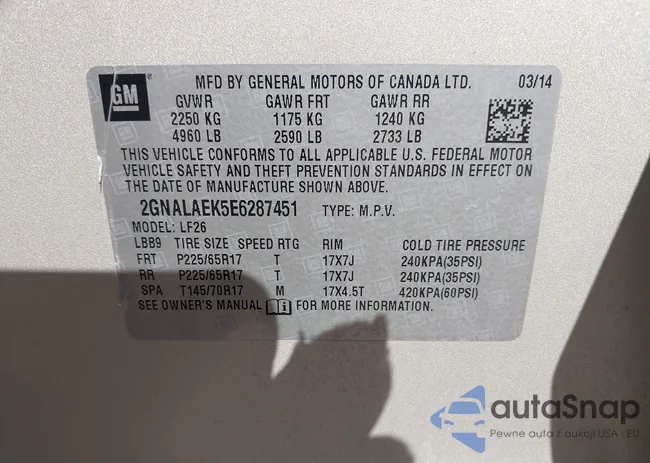 2GNALAEK5E6287451: 44329092