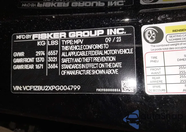 VCF1ZBU2XPG004799: 44329132