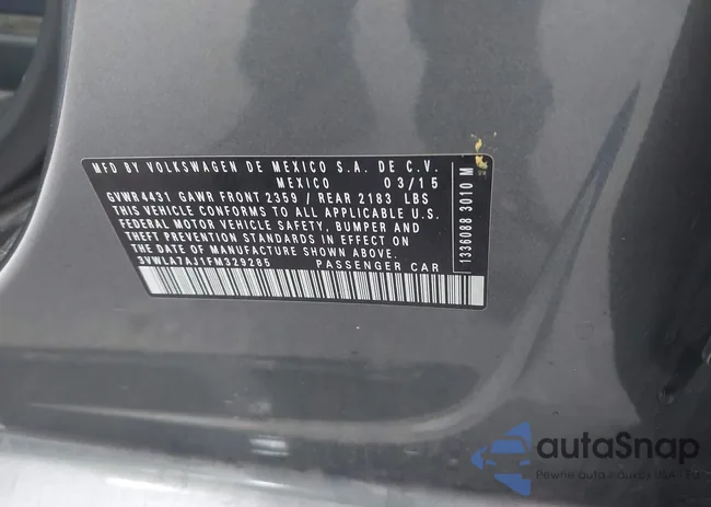 3VWLA7AJ1FM329285: 44329144