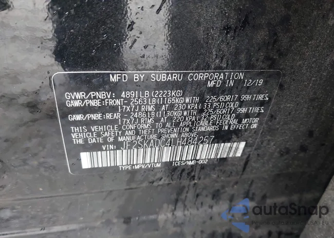 JF2SKADC4LH484257: 44329178