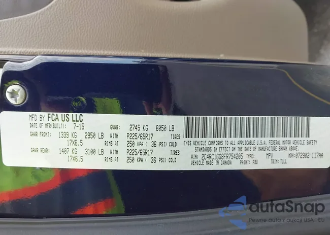 2C4RC1GG8FR754205: 44329221