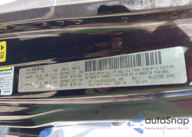 1C4HJXDNXJW243781: 44329263