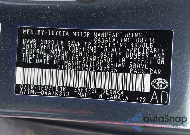 2T1BURHE4FC247795: 44329283