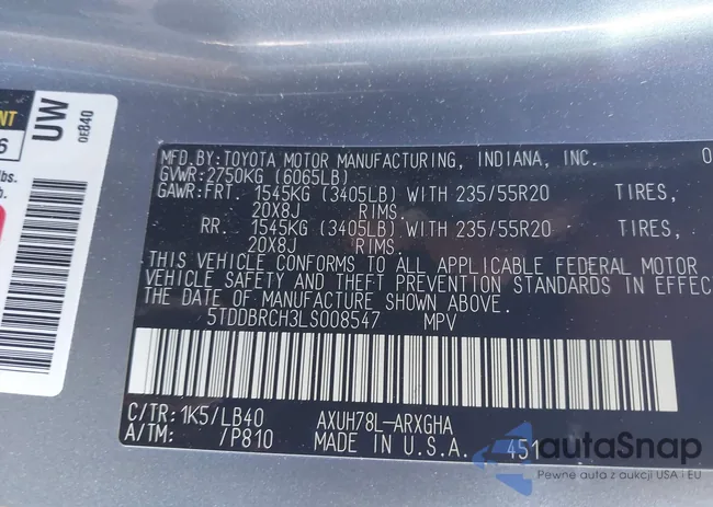 5TDDBRCH3LS008547: 44329305