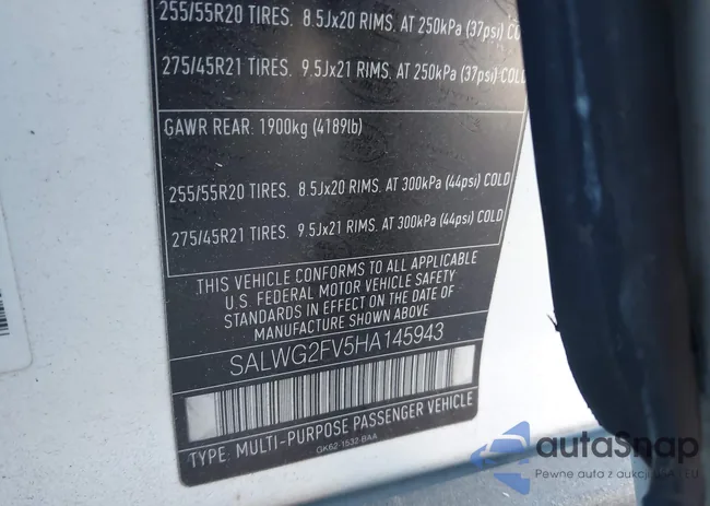 SALWG2FV5HA145943: 44329331