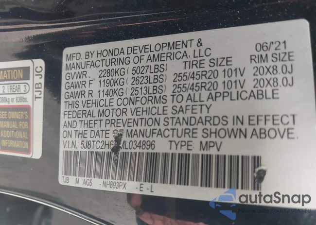 5J8TC2H6XML034896: 44329339