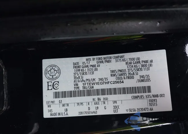 1FTEW1EG7HFC25654: 44329449