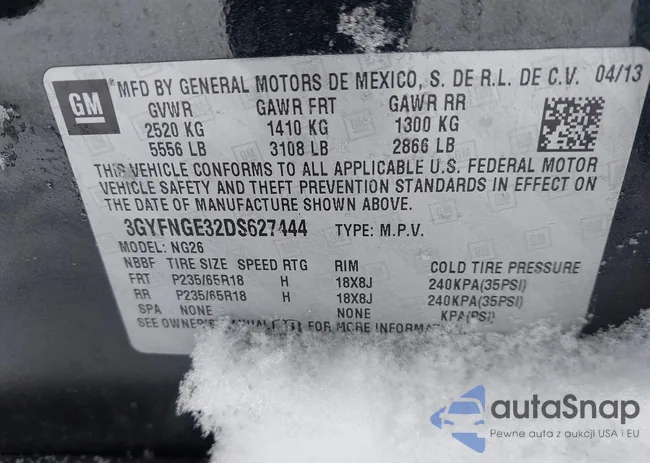 3GYFNGE32DS627444: 44329477