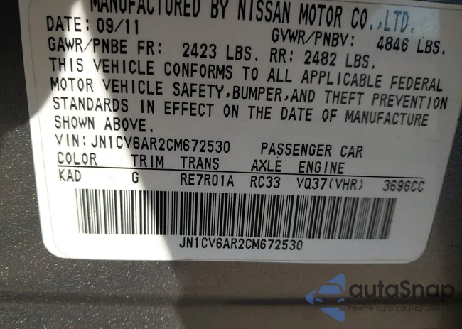 JN1CV6AR2CM672530: 44329563