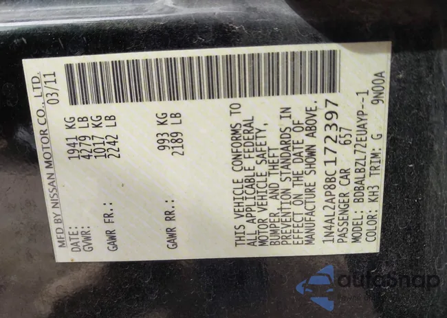 1N4AL2AP8BC172397: 44328596