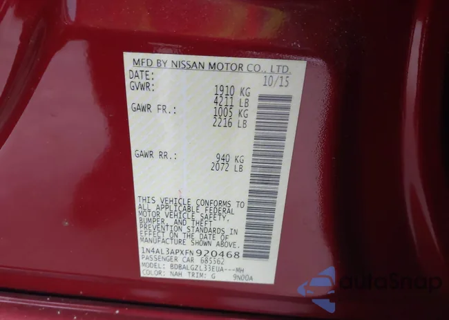 1N4AL3APXFN920468: 44328603