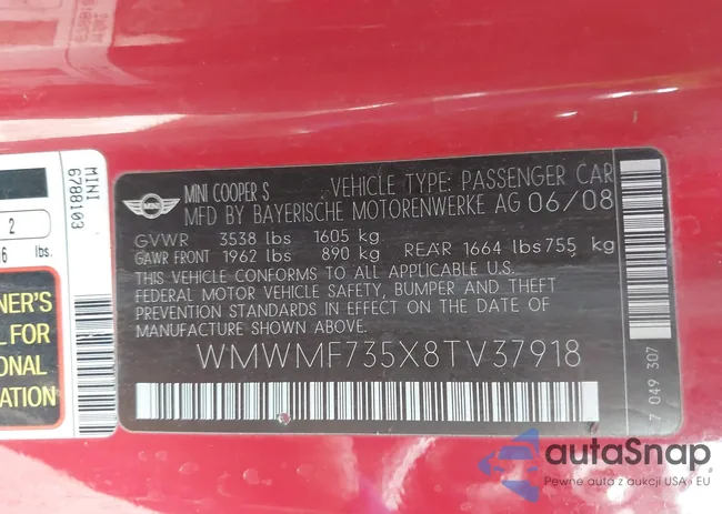 WMWMF735X8TV37918: 44328664