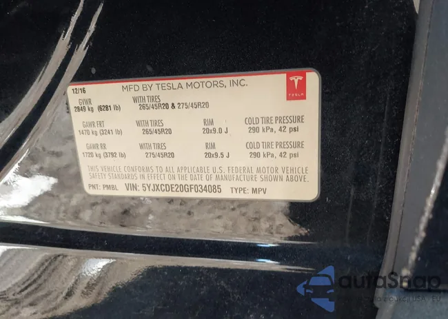 5YJXCDE20GF034085: 44328764