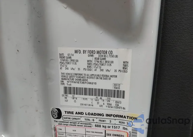 1FTFW1ET3EFC66215: 44328773