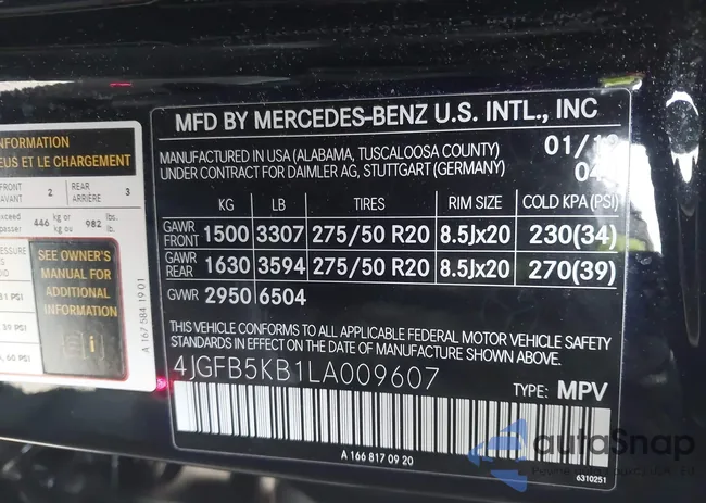 4JGFB5KB1LA009607: 44328802