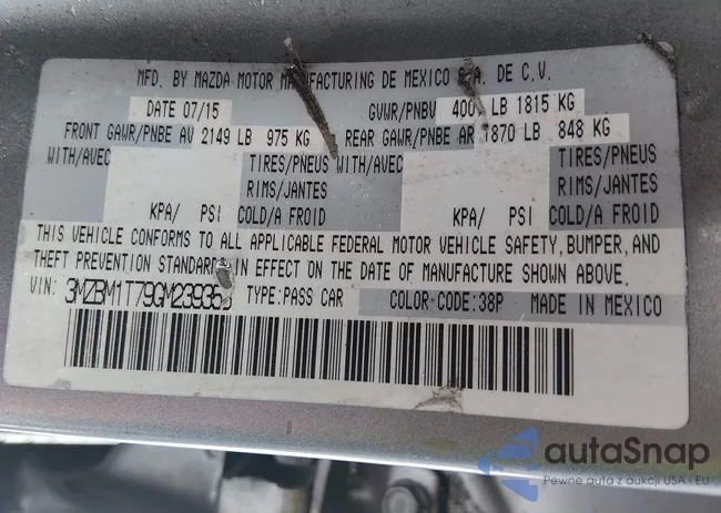 3MZBM1T79GM239353: 44330063