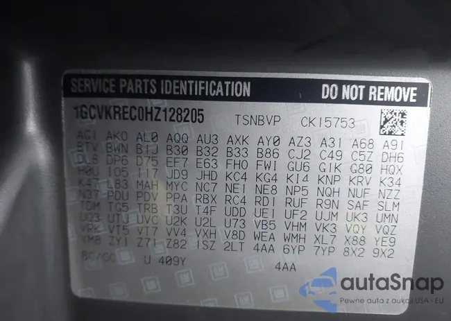 1GCVKREC0HZ128205: 44330131