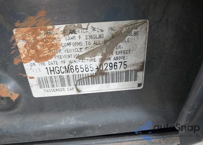 1HGCM66585A029675: 44330570