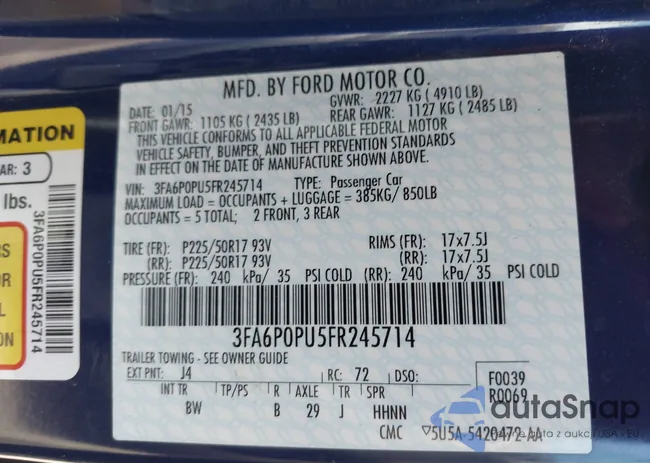 3FA6P0PU5FR245714: 44329768