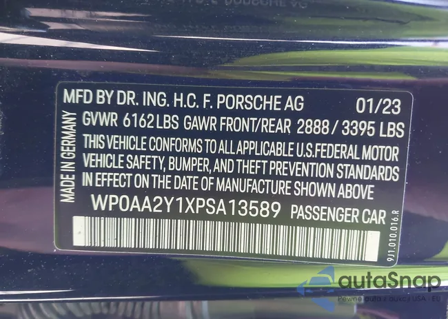 WP0AA2Y1XPSA13589: 44329786