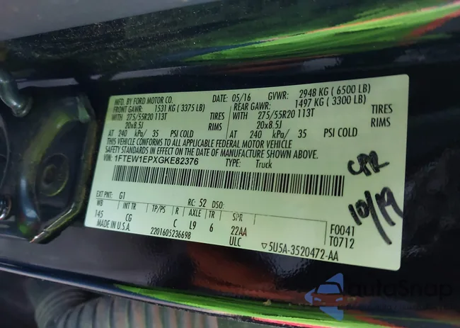 1FTEW1EPXGKE82376: 44329952