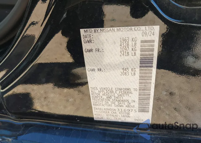 1N4BL4DV0SN316975: 44330991