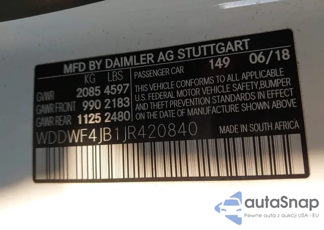 WDDWF4JB1JR420840: 44331167