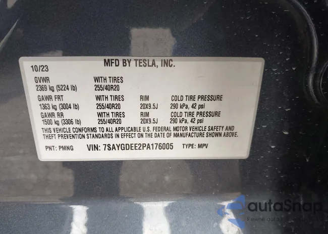 7SAYGDEE2PA176005: 44331184