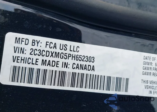 2C3CDXMG5PH652303: 44331273