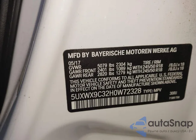 5UXWX9C32H0W72328: 44331373