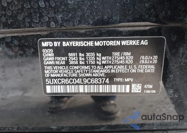 5UXCR6C04L9C68374: 44331407