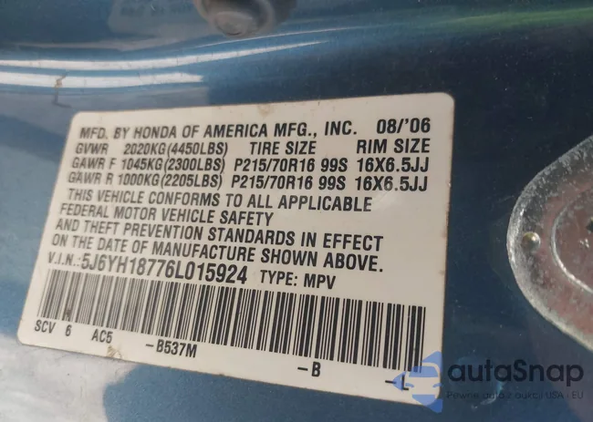 5J6YH18776L015924: 44330577