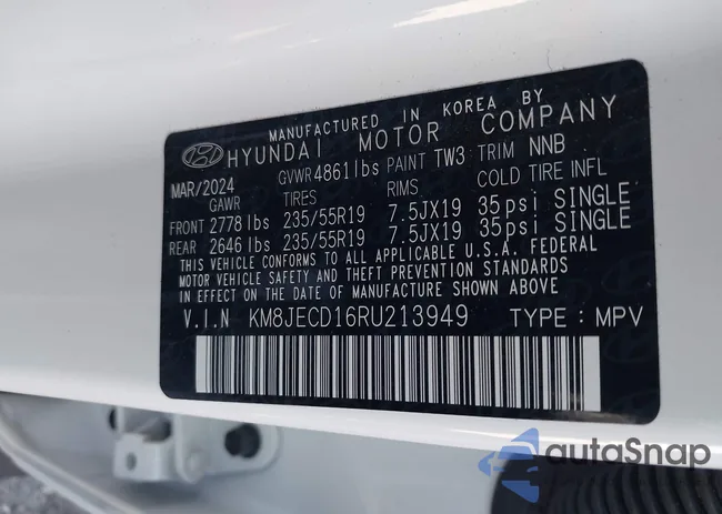 KM8JECD16RU213949: 44330670