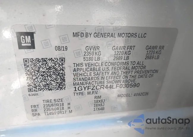 1GYFZCR44LF030590: 44330675