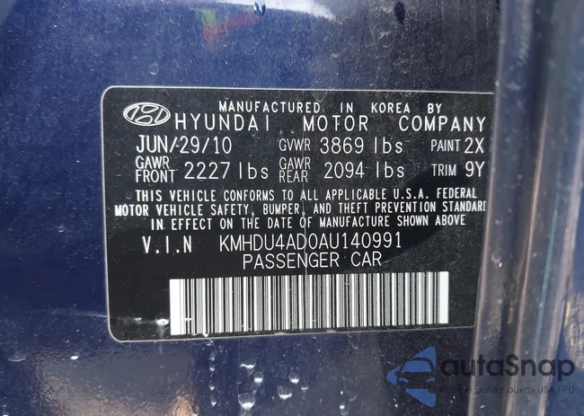 KMHDU4AD0AU140991: 44330702